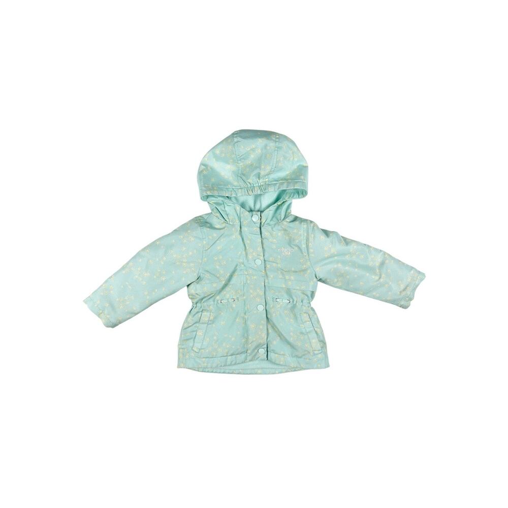 OshKosh B’Gosh Floral Fleece Lined Jacket Mint Green Size 2